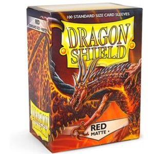Dragon Shield Matte - Vermelho - Magic the Gathering/Pokémon (Tamanho Padrão) - 100un