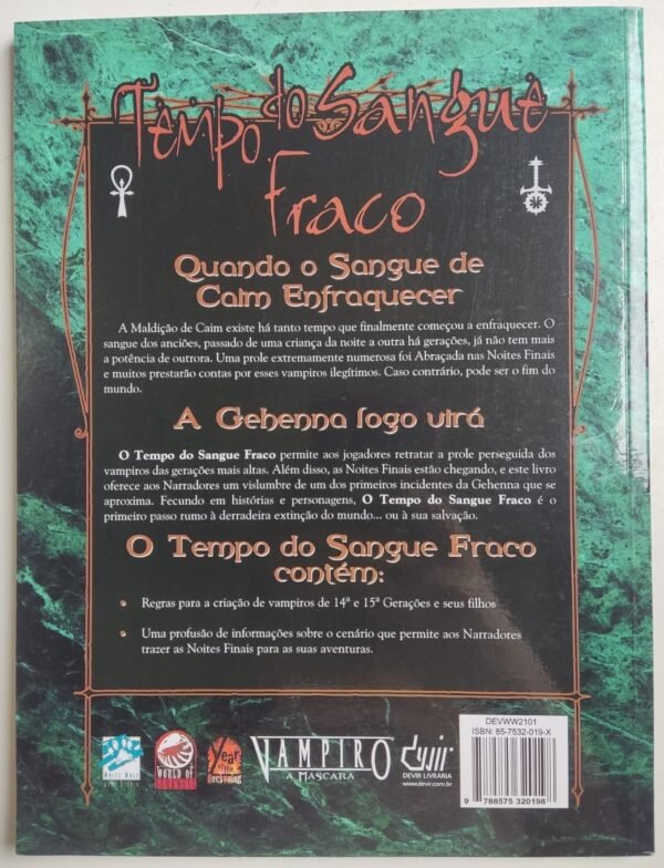 Tempo de Sangue Fraco - Mundo das Trevas/Storyteller - Image 2