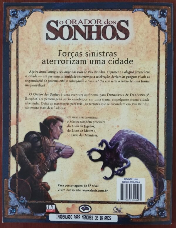 O Orador dos Sonhos - Dungeons And Dragons 3ed - Aventura Oficial - Image 2