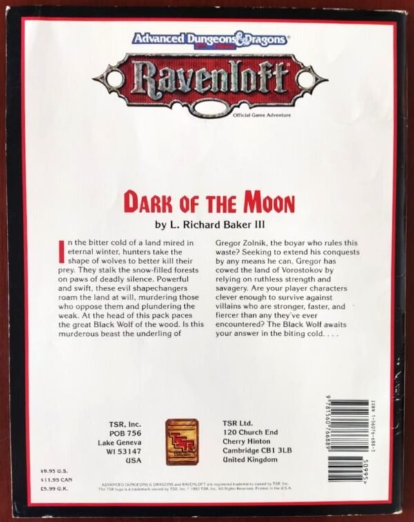 Ravenloft Dark of the Moon - Advanced Dungeons And Dragons - Image 2