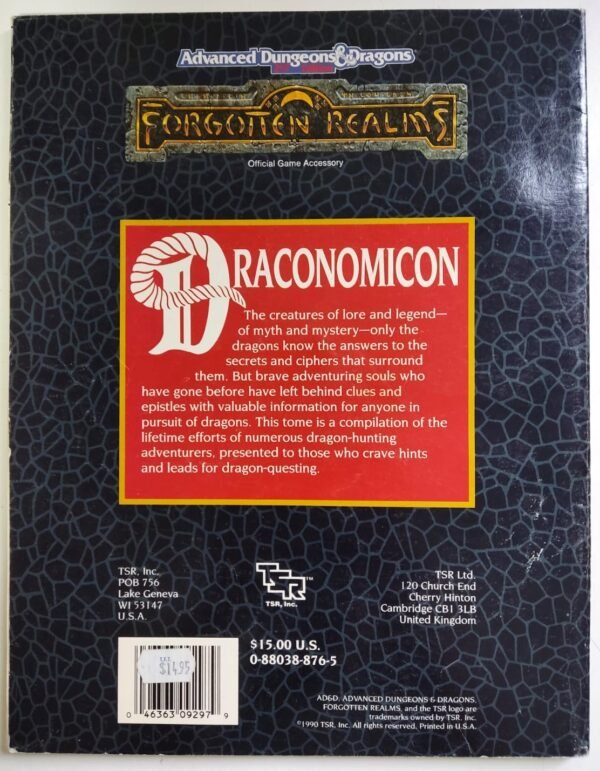 Draconomicon 1ª impressão - Advanced Dungeons And Dragons - Image 2