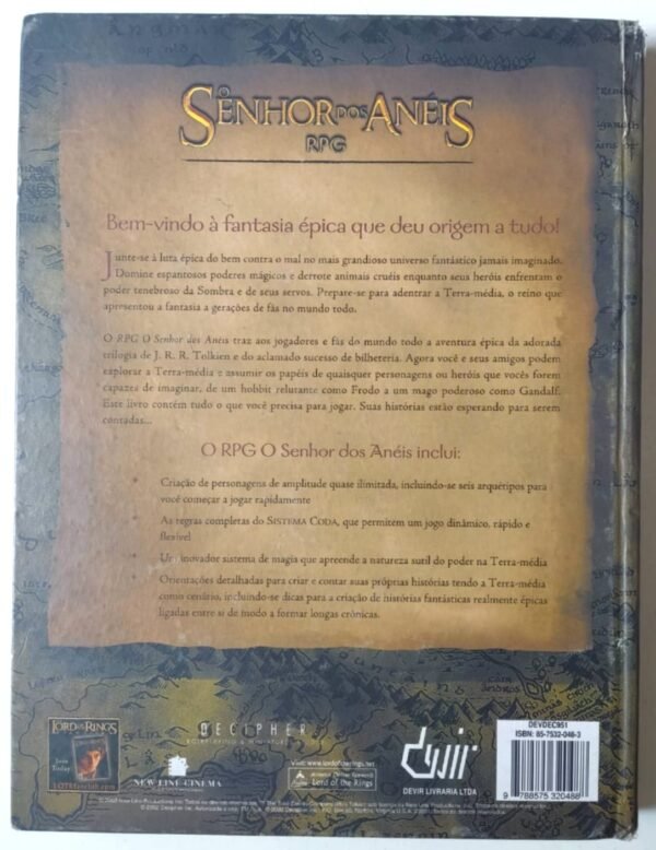 O Senhor dos Anéis RPG Livro Básico - Sistema CODA - Image 2