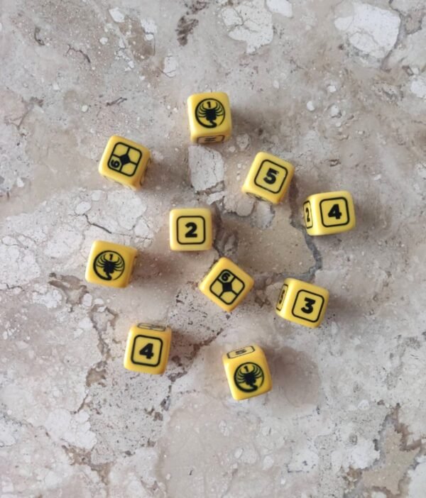 Alien Rpg: Stress Dice Set (amarelo) - Dados Jogo Rpg