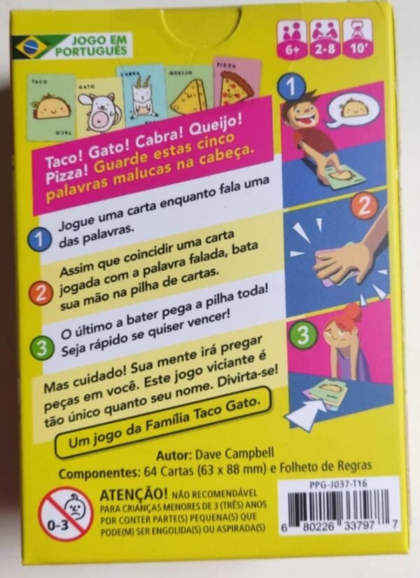 Taco Gato Cabra Queijo Pizza - Cardgame - Ed. PaperGames - Image 2