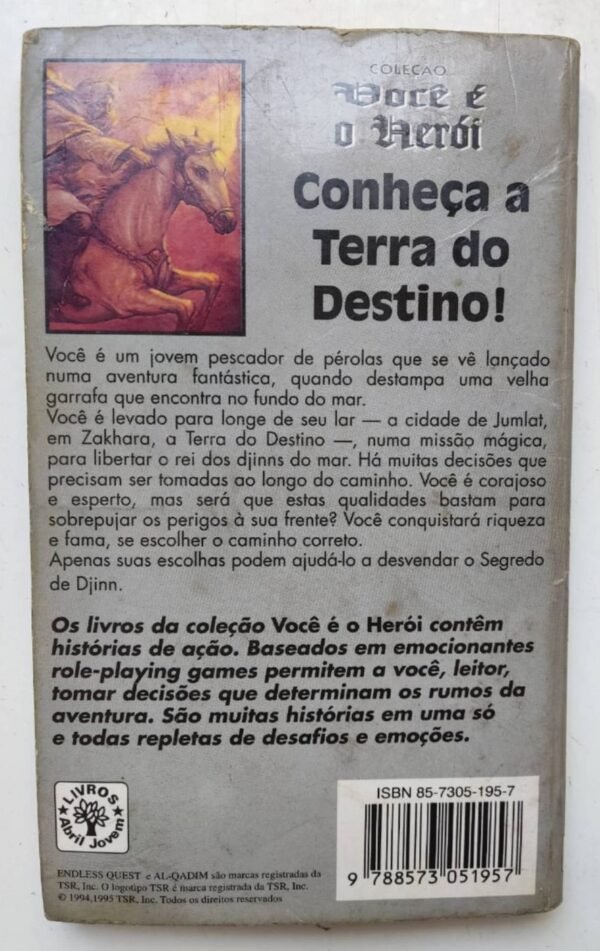 O Segredo de Djinn - Al-Qadim Coleção você é o Herói! - Livro Jogo - Rpg - Image 2