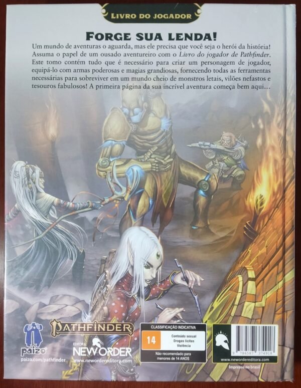 Livro do Jogador – Pathfinder Remaster - Capa Sketch - Image 3