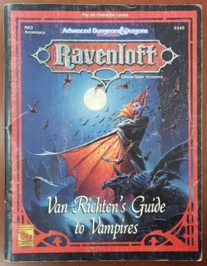 Ravenloft Van Richten's Guide To Vampires - Advanced Dungeons & Dragons