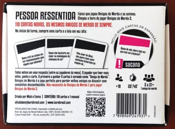 Amigos de Merda 2 - Cardgame - Leia a descrição - Image 2