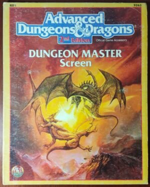 Dungeon Master's Screen - Advanced Dungeons And Dragons 2nd Edition