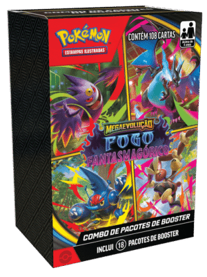 Combo de Booster Pokémon Megaevoluções02 Fogo Fantasmagórico