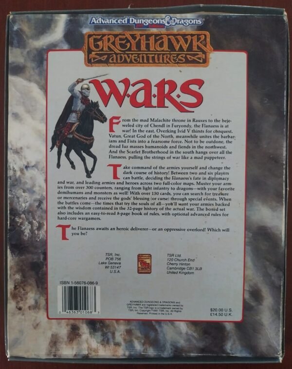Greyhawk Adventures Wars - Box - Advanced Dungeons & Dragons - Portal ...