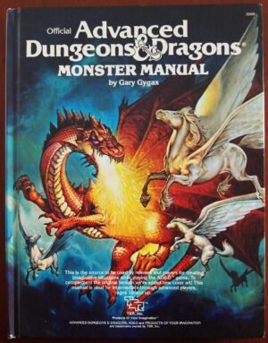 Monster Manual 7th Print - Advanced Dungeons & Dragons 1ed