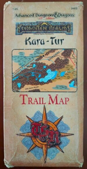 Forgotten Realms - Kara-Tur Trail Map - Advanced Dungeons & Dragons