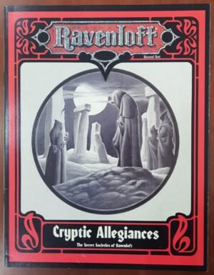 Ravenloft Cryptic Allegiances - Secret Sociaties Of Ravenlof - Advanced Dungeons & Dragons