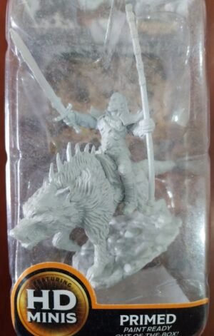 Pathfinder Battles - Orc on Dire Wolf