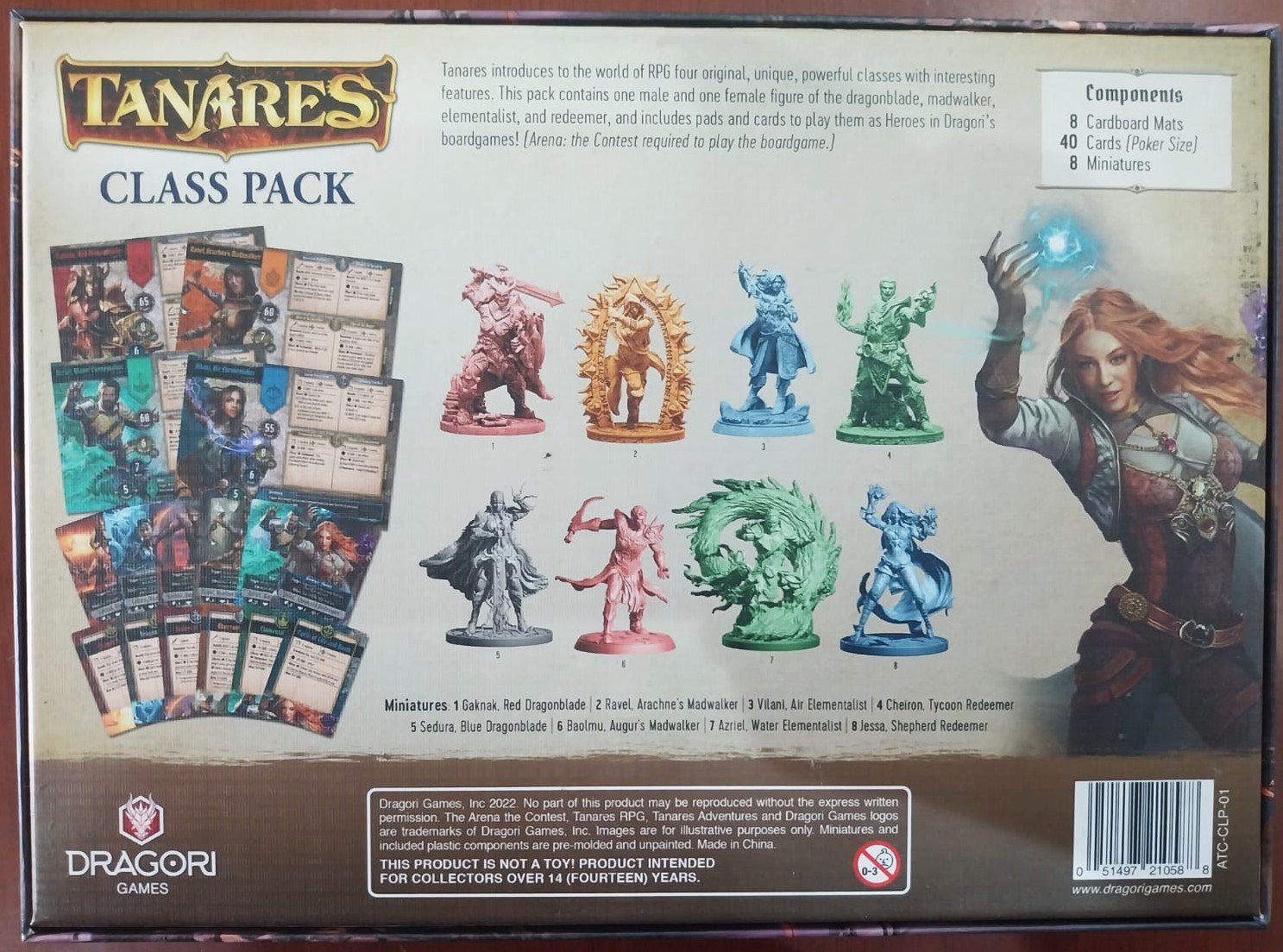 Tanares RPG Class Pack - Pack de Classes - Miniaturas e Cartas - Imagem 2